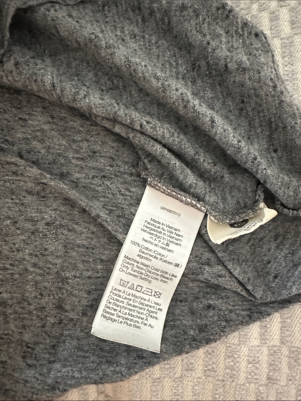 Madewell Cotton VNeck Tank Top Gray Heather - Picture 9 of 9